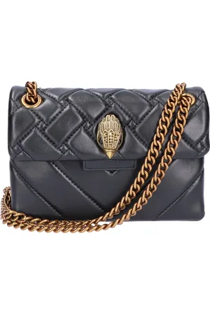 Kurt Geiger Kensington Leather Mini X Bag Black