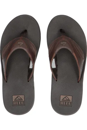 Reef Leather Fanning Dark Brown