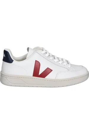 Veja V-12 Men Leather White Blue