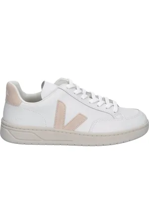 Veja V-12 Women Leather White Sable