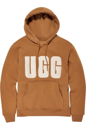 UGG Rey fluff Logo Hoodie Chestnut Plaster