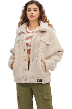 UGG Frankie Sherpa Trucker Jacket Natural