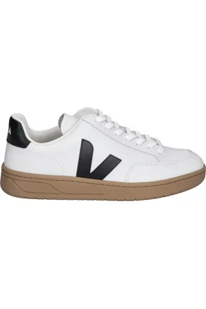 Veja V-12 Men Leather White Black