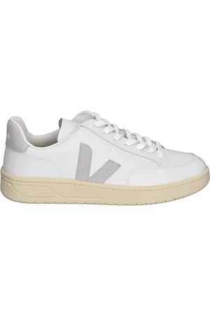 Veja V-12 Men Leather White Grey