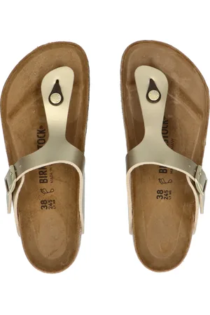 Birkenstock Gizeh Women Gold Birko-Flor Regular
