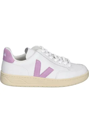 Veja V-12 Women Leather White Orchid