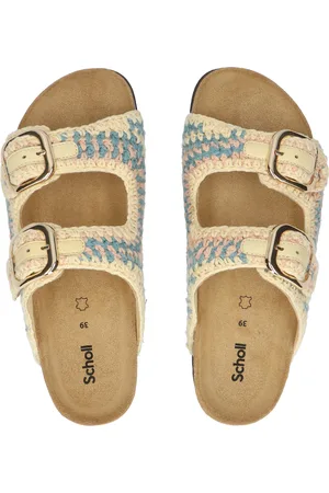 Scholl Noelle Crochet Light Yellow Petrol