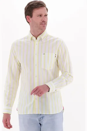 Tommy Hilfiger Heren Overhemden Bold Oxford Stripe Rf Shirt - - Maat XL