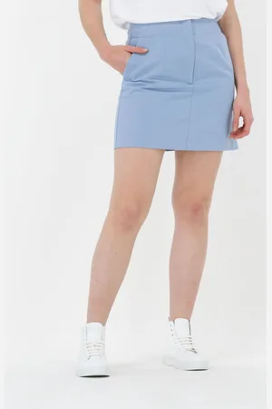ANOTHER LABEL Dames Rokken Fabienne Denim Skirt - - Maat XL