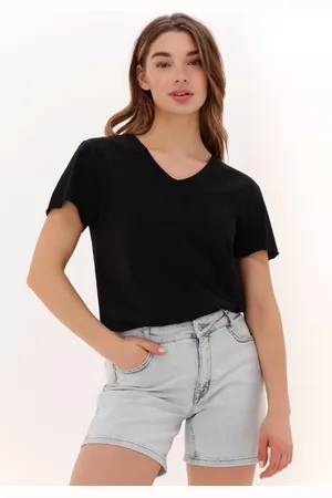 My Essential Wardrobe Dames Tops & T-shirts 08 The Vtee Slub Yarn Jersey - - Maat XL