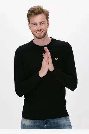 Lyle & Scott Heren Truien & Vesten Crew Neck Cotton Merino Jumper - - Maat XL