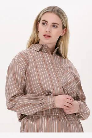 Esmé Studios Esmé Studios Dames Blouses Ava Oversize Shirt - - Maat XS