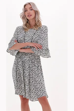 Scotch&Soda Dames Jurken T-shirt Shape Dress With Flounce Sleeves - - Maat XS