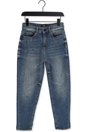 Rellix Meisjes Jeans Denim Mom Fit Paint - - Maat 140