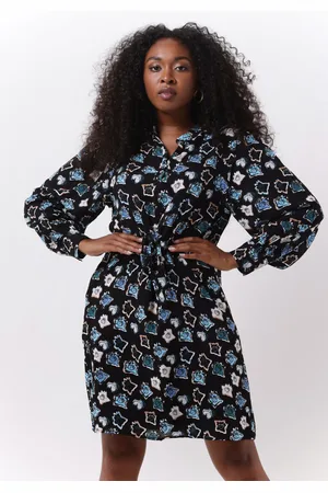POM Amsterdam Dames Jurken Dress 6947 - - Maat 34