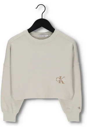 Calvin Klein Meisjes Truien & Vesten Monogram Off Placed Sweatshirt - - Maat 104
