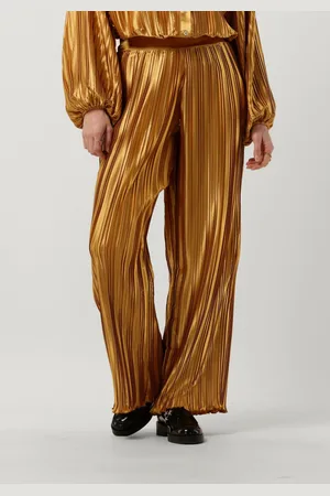 AMAYA Amsterdam Dames Broeken Abby Plisse Pants - - Maat XS