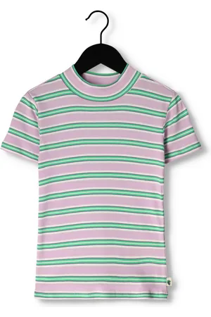 Scotch&Soda Meisjes Tops & T-shirts Slim Fit High Neck Short Sleeved T-shirt - - Maat 116