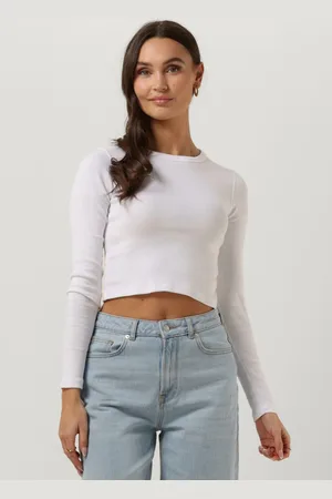 Envii Dames Tops & T-shirts Enally Ls Crop Tee 5314 - - Maat XL