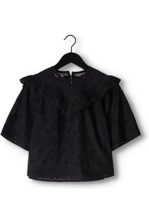 Scotch&Soda Meisjes Tops & T-shirts Voluminous Broderie Anglaise Top - - Maat 104