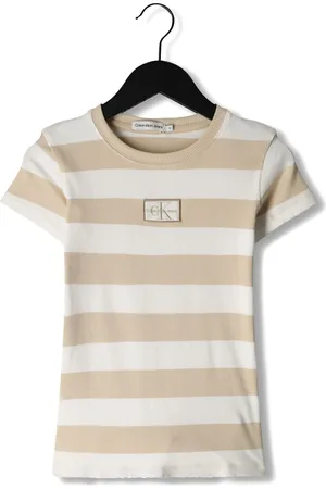 Calvin Klein Meisjes Tops & T-shirts Rib Badge Top - - Maat 116