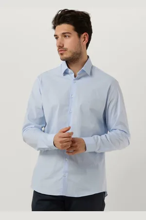 Calvin Klein Heren Overhemden Poplin Stretch Slim Shirt - - Maat 37