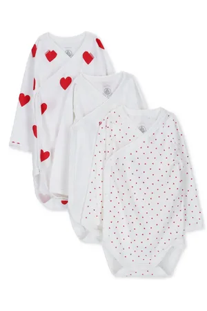 Petit Bateau Baby Rompers 3 Bodies Naiss Ml - - Maat 46