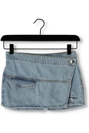 Calvin Klein Meisjes Broeken Utility Washed Blue Skort - - Maat 140