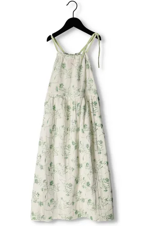 AO76 Meisjes Jurken Sansi Green Dress - - Maat 116