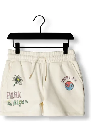 Scotch&Soda Meisjes Broeken Placed Artwork Sweatshorts - - Maat 104