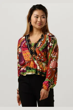 Vanilia Dames Tops & T-shirts Printed Fun Batsleeve - - Maat 34