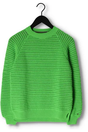 Tommy Hilfiger Meisjes Truien & Vesten Crochet Sweater - - Maat 104