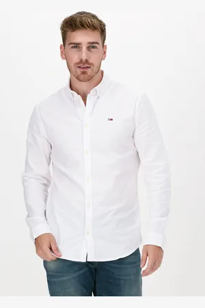 Tommy Hilfiger Heren Overhemden Tjm Slim Stretch Oxford Shirt - - Maat XXL