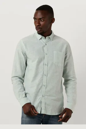 Dstrezzed Heren Overhemden Shirt Linen Melange - - Maat XL