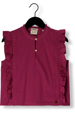 Scotch&Soda Meisjes Tops & T-shirts Sleeveless Lightweight Cotton Top - - Maat 128
