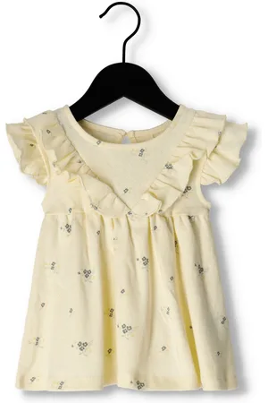 Quincy Mae Baby Jurken Sleeveless Ruffle V Dress - - Maat 104/110