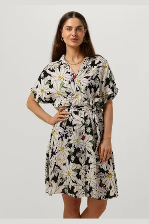 POM Amsterdam Dames Jurken Dress 7301 - - Maat 34