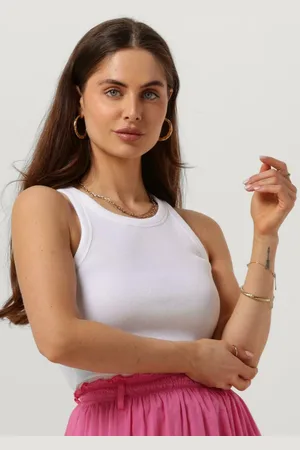 Minus Dames Tops & T-shirts Maluna Gots Rib Top - - Maat XL