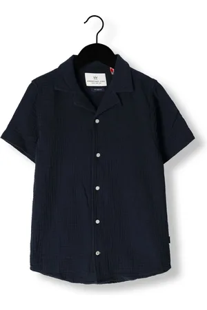 Kronstadt Jongens Overhemden Cuba Muslin Shirt Ss - - Maat 110/116