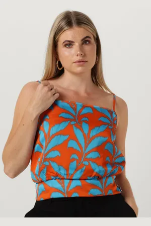Vanilia Dames Tops & T-shirts Tropic Leaf Top - - Maat 34
