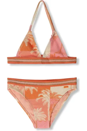 Shiwi Meisjes Zwemkleding Luna Bikini Set Block Palm - - Maat 110/116