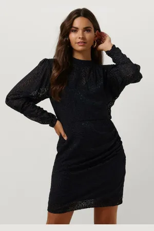 Scotch&Soda Dames Jurken Mock Neck Mini Dress With Open Back Detail - - Maat 34