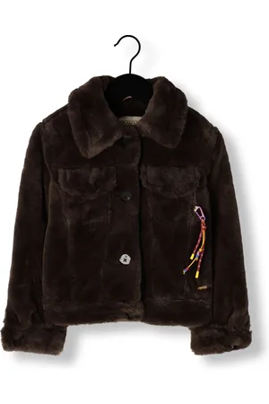 Scotch&Soda Meisjes Jassen Faux Fur Trucker Jacket - - Maat 104