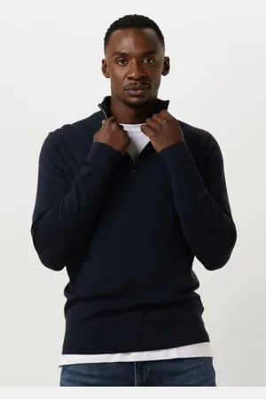 Calvin Klein Heren Truien & Vesten Merino Quarter Zip - - Maat XL