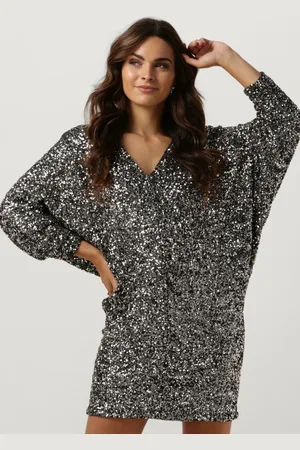 Access Dames Jurken Sequin Mini Dress With V Necklin - - Maat XL