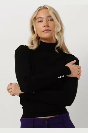 Jansen Amsterdam Dames Truien & Vesten Fn187 Fine Knit Turtle Neck Long Sleeves - - Maat XL