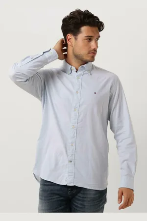 Tommy Hilfiger Heren Overhemden Core 1985 Flex Oxford Rf Shirt - - Maat XL