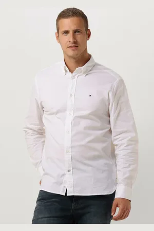 Tommy Hilfiger Heren Overhemden Core 1985 Flex Oxford Rf Shirt - - Maat S