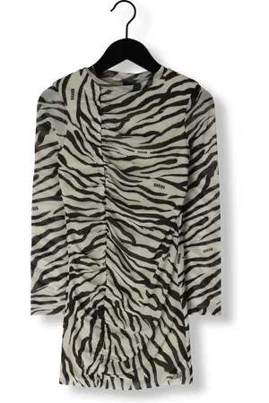 Nik & Nik Meisjes Jurken Zebra Mesh Dress - - Maat 116