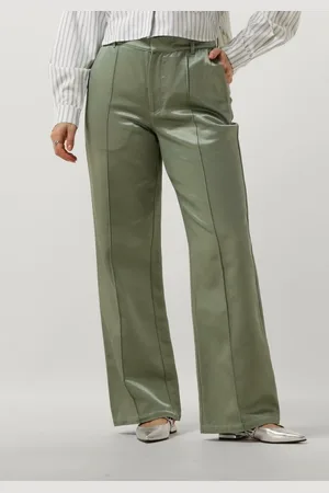 Colourful rebel Dames Broeken Wende Satin Pintuck Low Pants - - Maat XL